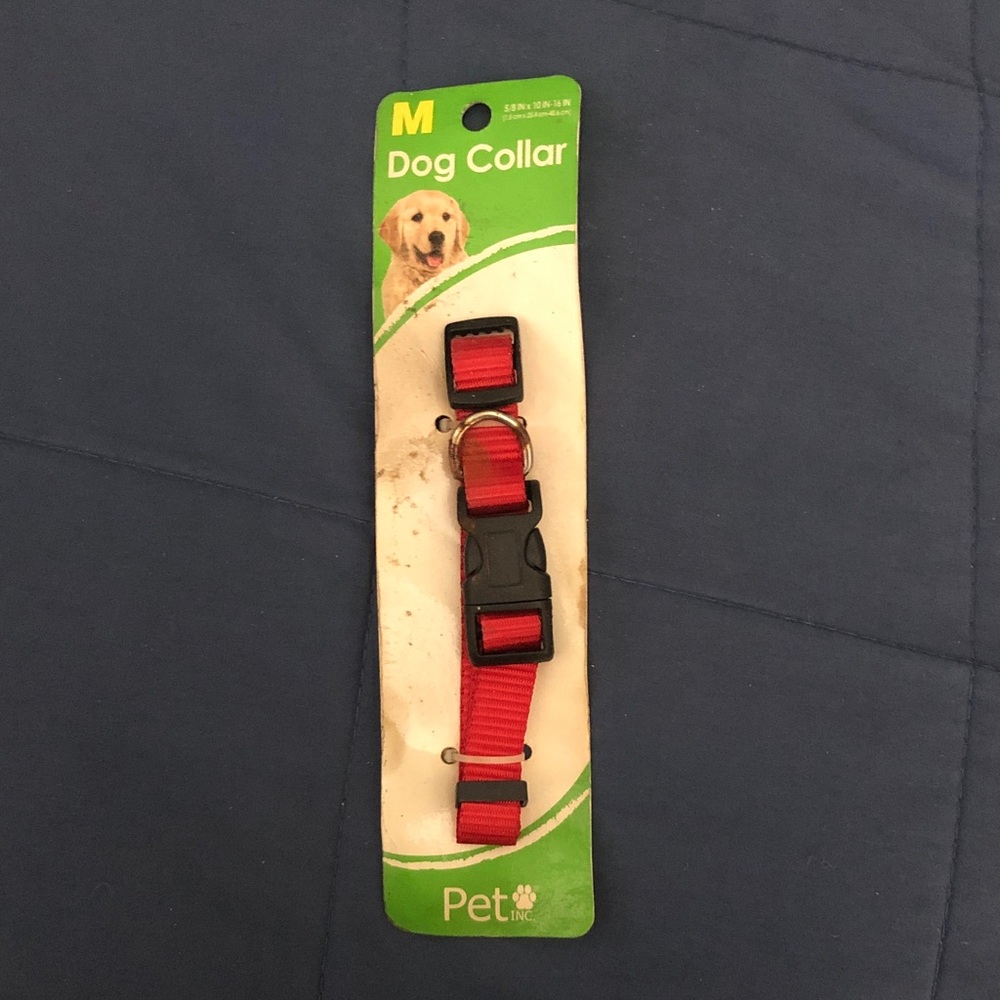 Red Dog Collar - Medium